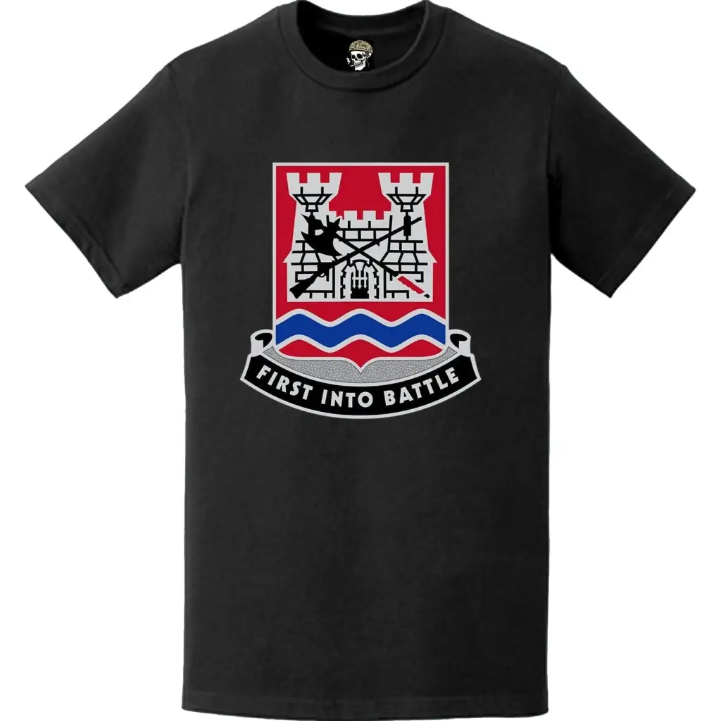 898th Engineer Battalion Logo Emblem T-Shirt Tactically Acquired   