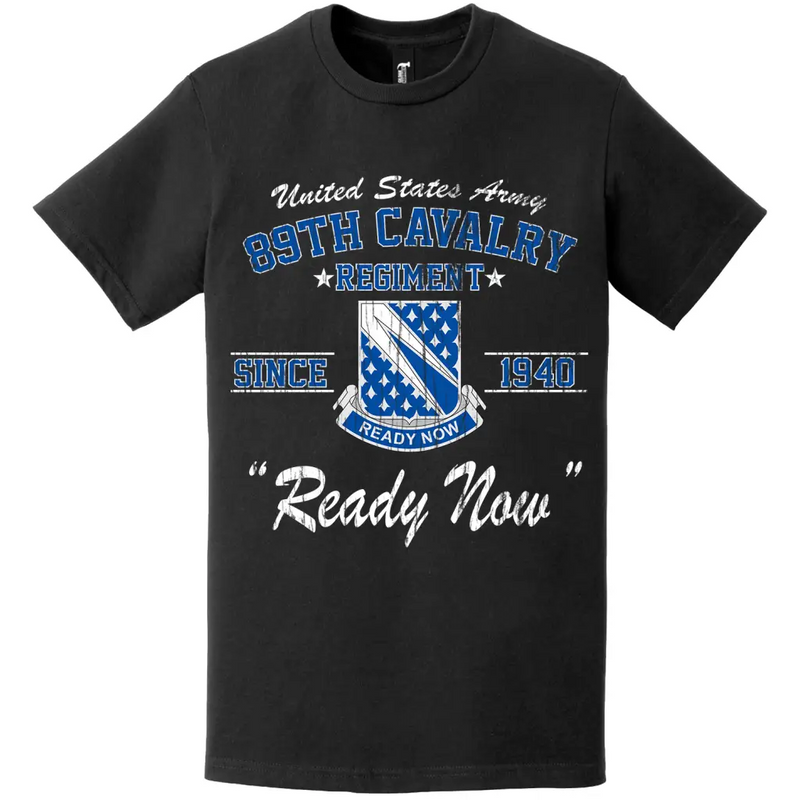 89th Cavalry Regiment Since 1940 Unit Legacy Distressed T-Shirt
