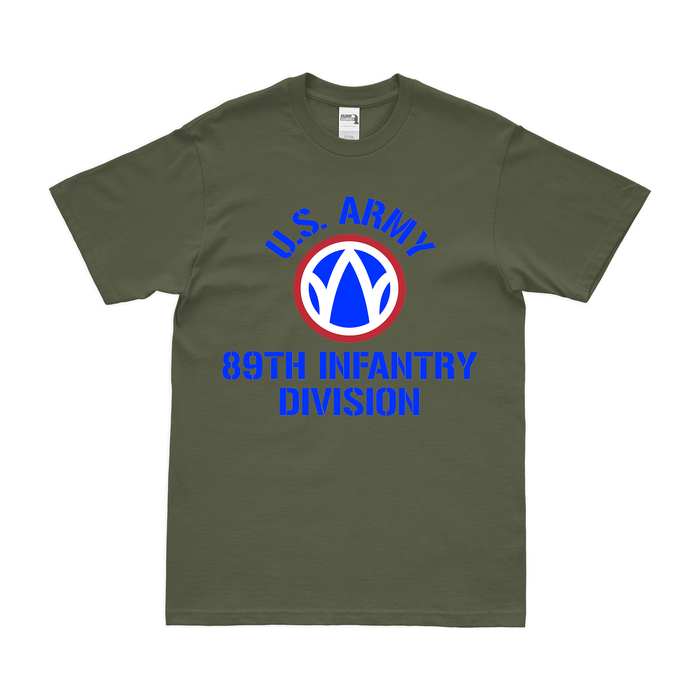 U.S. Army 89th Infantry Division Legacy T-Shirt Tactically Acquired Small Military Green 