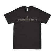 8th Tank Battalion 'Whispering Death' USMC Motto T-Shirt Tactically Acquired Black Small 