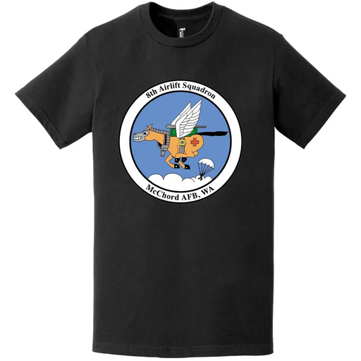 8th Airlift Squadron Logo Emblem Crest T-Shirt Tactically Acquired   