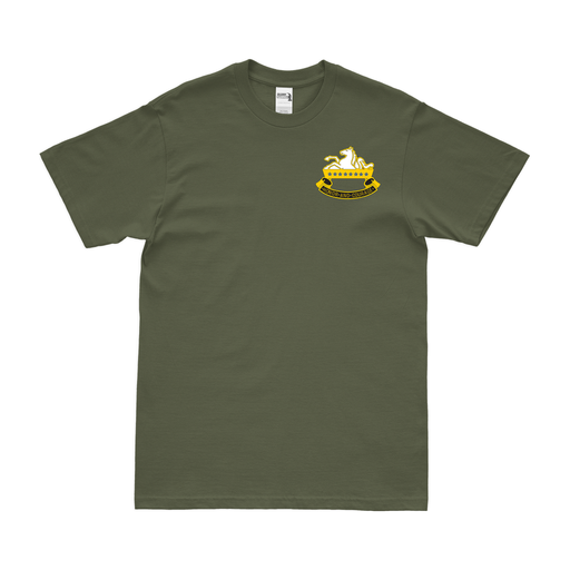 8th Cavalry Regiment Logo Emblem Left Chest T-Shirt Tactically Acquired Military Green Small 