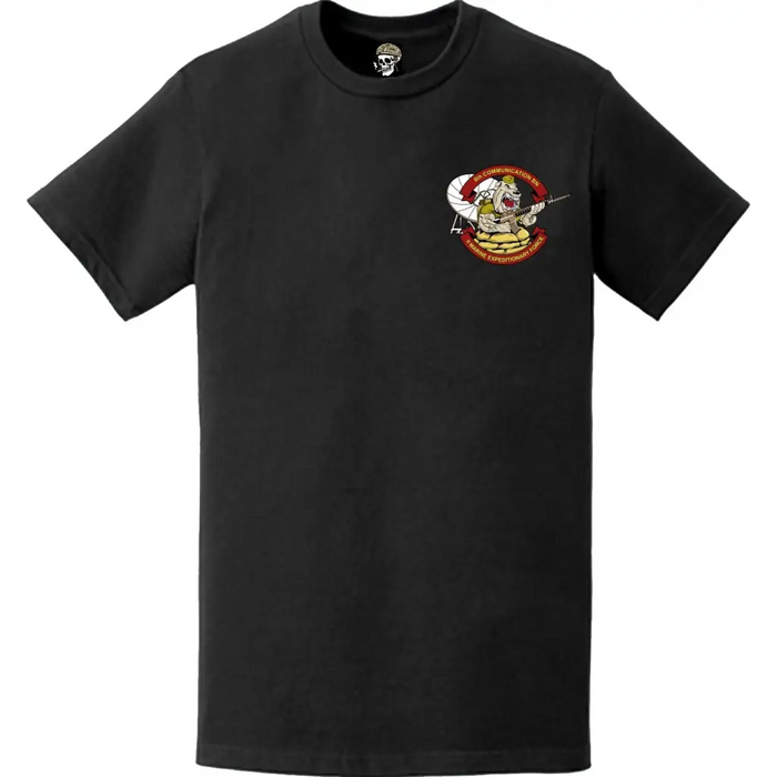 8th Communication Battalion Left Chest Logo Emblem T-Shirt Tactically Acquired   