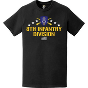 8th Infantry Division Crossed Infantry Rifles T-Shirt Tactically Acquired   