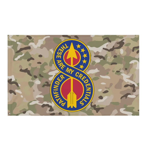 8th Infantry Division DUI Indoor Wall Flag Tactically Acquired Default Title  
