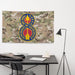 8th Infantry Division DUI Indoor Wall Flag Tactically Acquired   