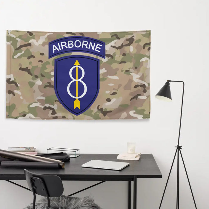 8th Infantry Division Indoor Wall Flag Tactically Acquired   