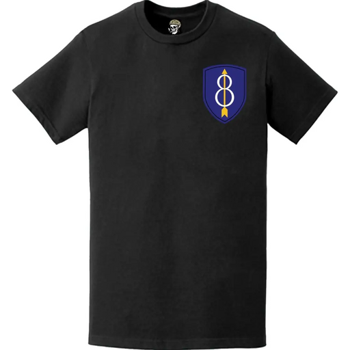 8th Infantry Division (8th ID) SSI Logo Emblem Left Chest T-Shirt Tactically Acquired   