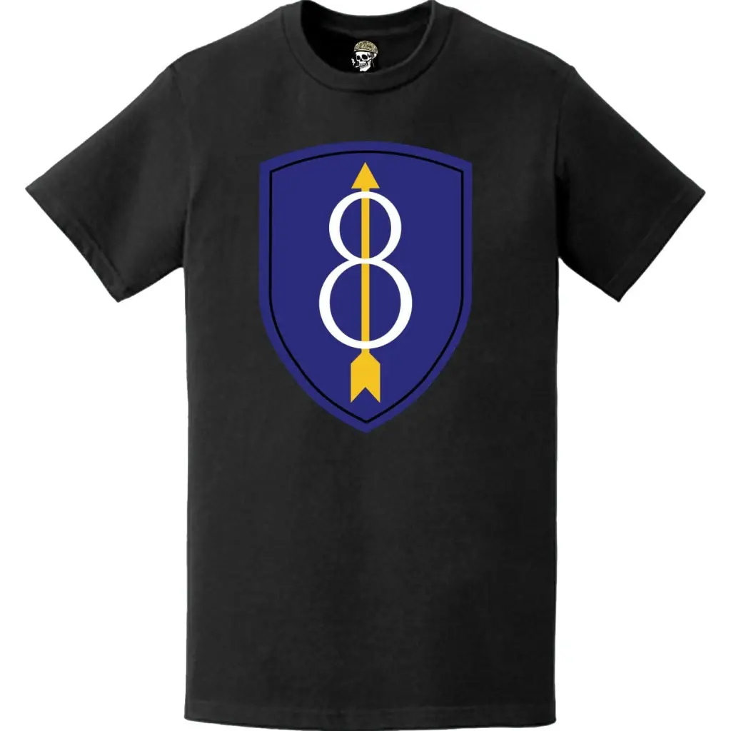 8th Infantry Division (8th ID) SSI Logo Emblem T-Shirt Tactically Acquired   