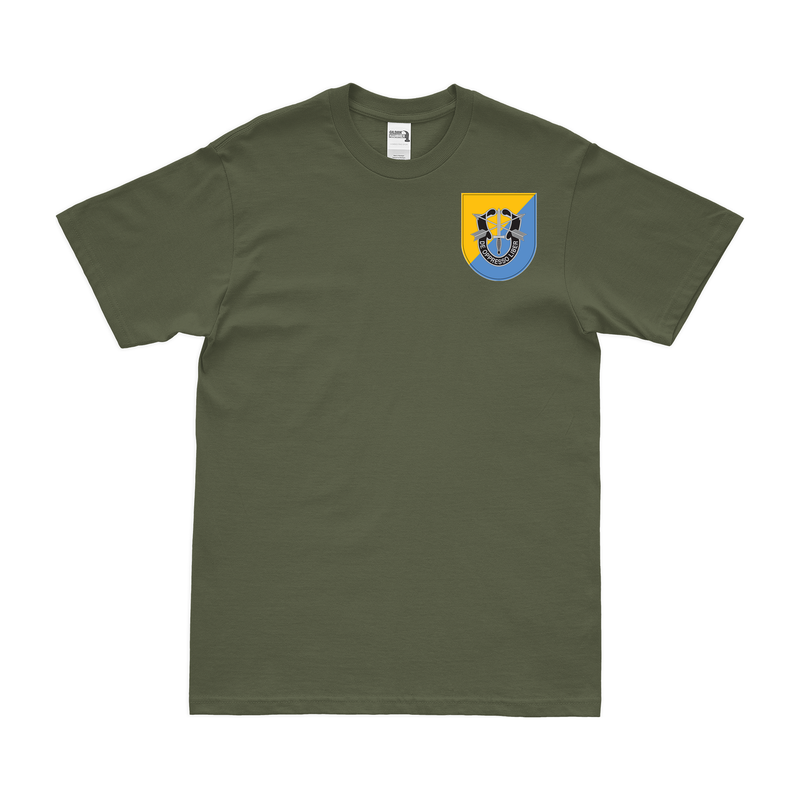 8th SFG Beret Flash Left Chest T-Shirt