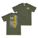 Double-Sided 8th Air Force American Flag T-Shirt Tactically Acquired Military Green Small 