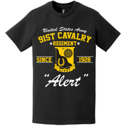 91st Cavalry Regiment Since 1928 Unit Legacy T-Shirt Tactically Acquired   