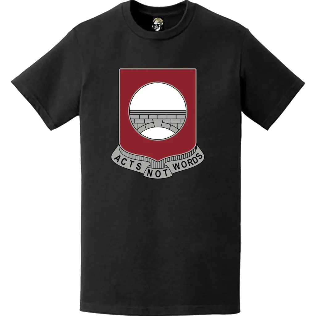 91st Engineer Battalion Logo Emblem T-Shirt Tactically Acquired   