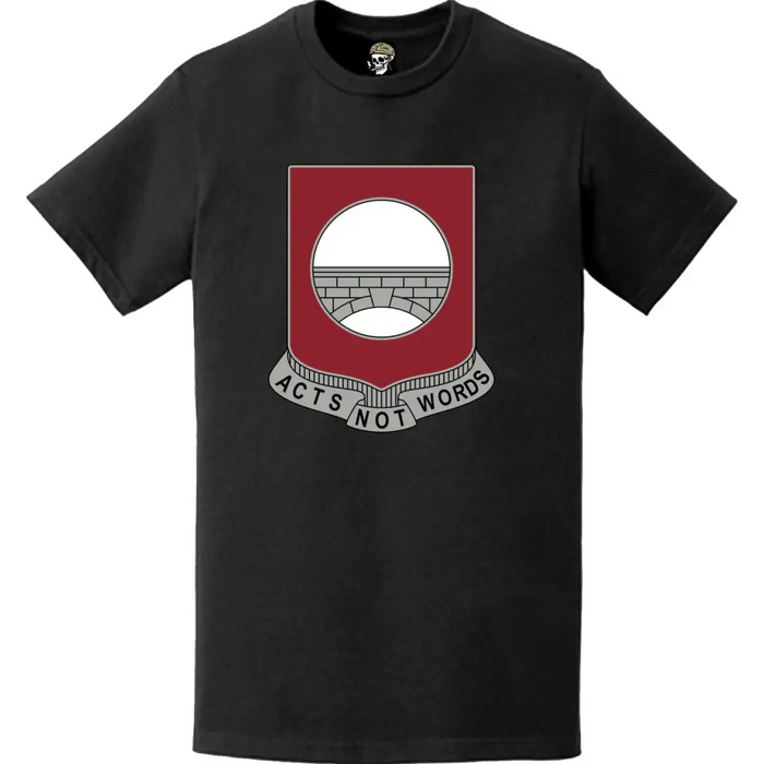 91st Engineer Battalion Logo Emblem T-Shirt Tactically Acquired   