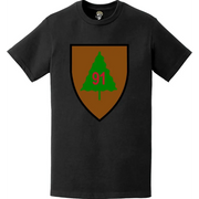 91st Infantry Division (91st ID) SSI Logo Crest T-Shirt Tactically Acquired   