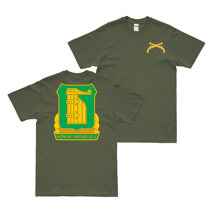 Double-Sided 91st Military Police Battalion T-Shirt Tactically Acquired Military Green Small 