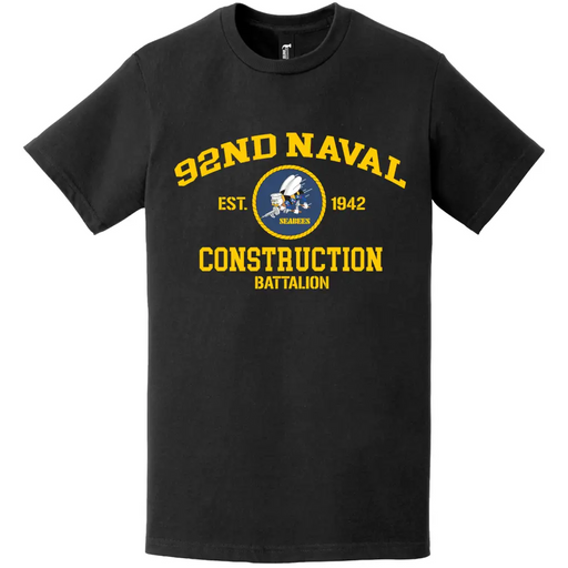 92nd Naval Construction Battalion (92nd NCB) T-Shirt Tactically Acquired   