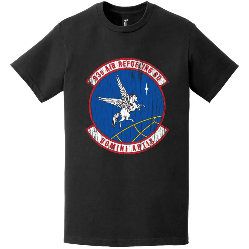 93rd Air Refueling Squadron (55th ARS) Distressed Logo T-Shirt