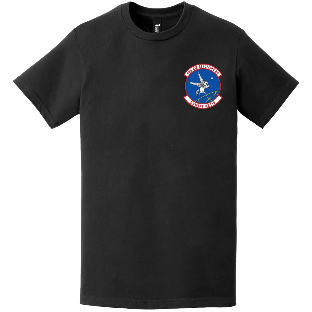 93rd Air Refueling Squadron (55th ARS) Logo Left Chest T-Shirt Tactically Acquired   