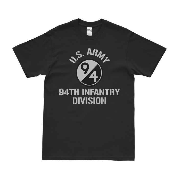 U.S. Army 94th Infantry Division Legacy T-Shirt Tactically Acquired Small Black 