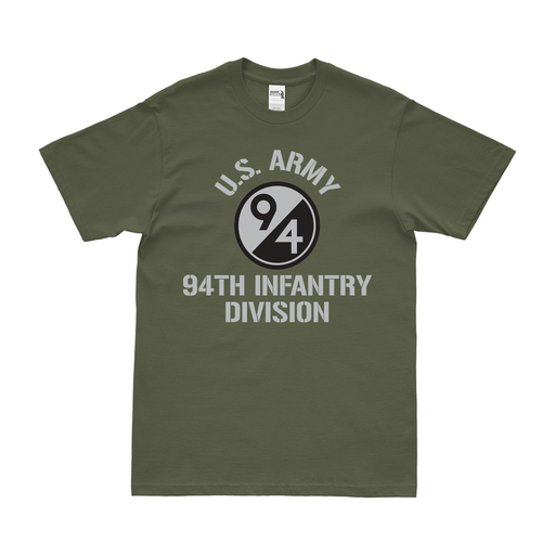 U.S. Army 94th Infantry Division Legacy T-Shirt Tactically Acquired Small Military Green 