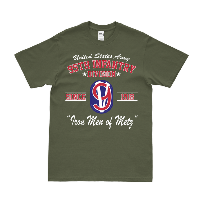 U.S. Army 95th Infantry Division Since 1918 Legacy T-Shirt Tactically Acquired Small Military Green 