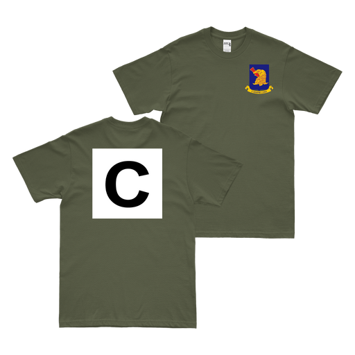 96th Bombardment Group "C" Tail Code T-Shirt Tactically Acquired Military Green Small 