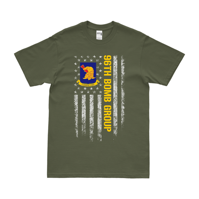 96th Bomb Group (Heavy) American Flag T-Shirt