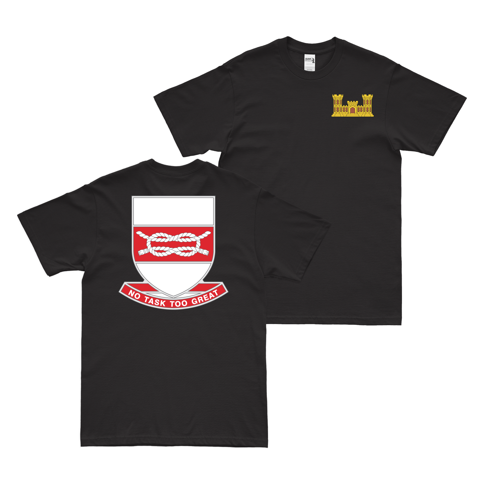 Double-Sided 97th Engineer Battalion Logo T-Shirt Tactically Acquired   