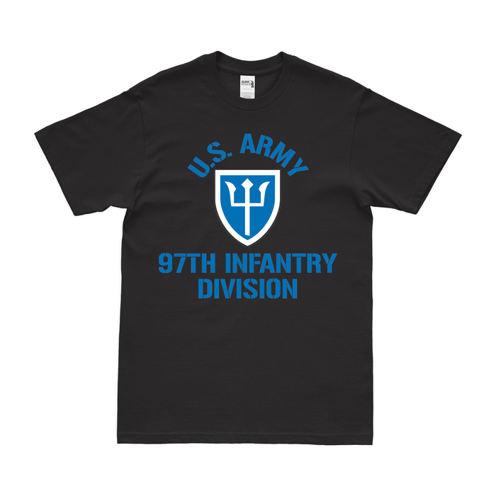 U.S. Army 97th Infantry Division Legacy T-Shirt Tactically Acquired Small Black 