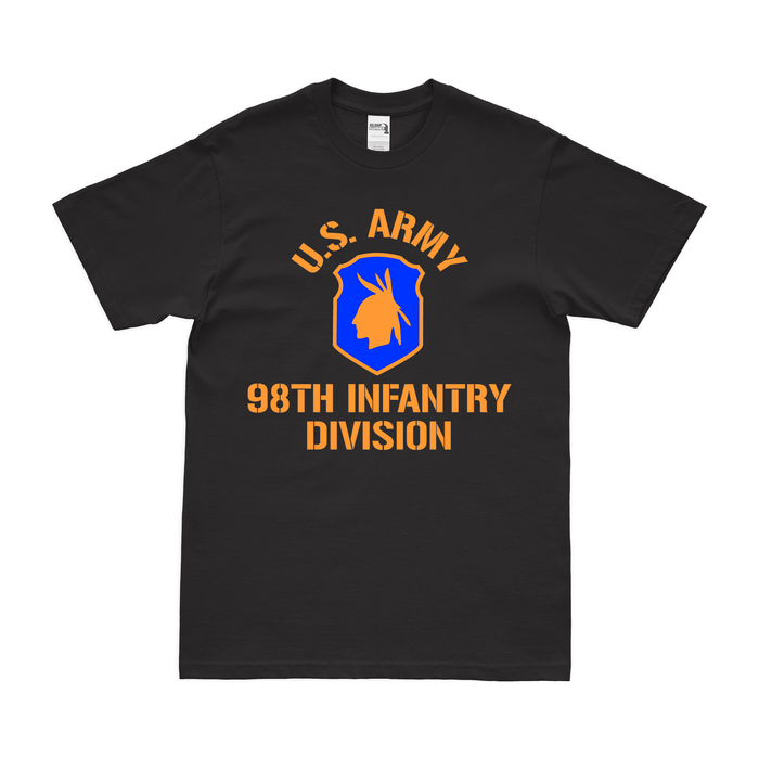 U.S. Army 98th Infantry Division Legacy T-Shirt Tactically Acquired Small Black 