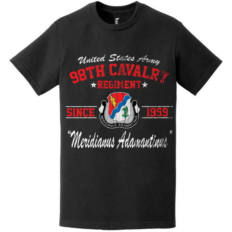 98th Cavalry Regiment Since 1959 Unit Legacy Distressed T-Shirt