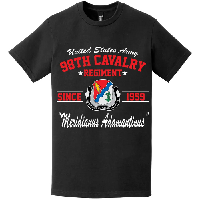 98th Cavalry Regiment Since 1959 Unit Legacy T-Shirt Tactically Acquired   