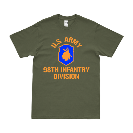 U.S. Army 98th Infantry Division Legacy T-Shirt Tactically Acquired Small Military Green 