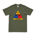 U.S. Army 9th Armored Division SSI Emblem T-Shirt Tactically Acquired Military Green Small 