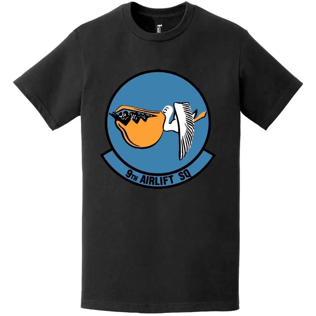 9th Airlift Squadron Logo Emblem T-Shirt Tactically Acquired   