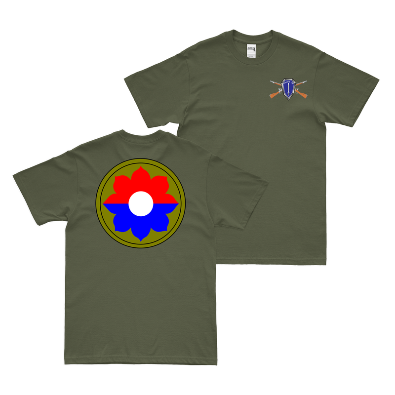 Double-Sided 9th Infantry Division SSI T-Shirt