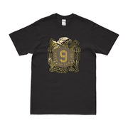 U.S. Army 9th Infantry Regiment Unit Logo Emblem T-Shirt Tactically Acquired Black Distressed Small