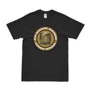 9th Infantry Regiment Combat Veteran T-Shirt Tactically Acquired Black Clean Small