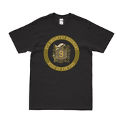 9th Infantry Regiment Circle Emblem T-Shirt Tactically Acquired Black Clean Small