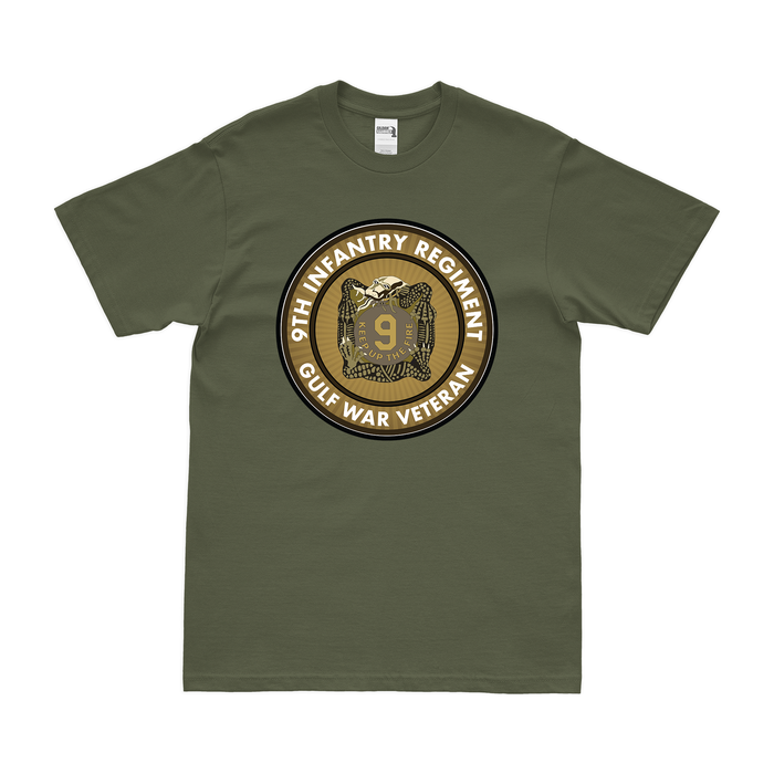 9th Infantry Regiment Gulf War Veteran T-Shirt Tactically Acquired Military Green Clean Small