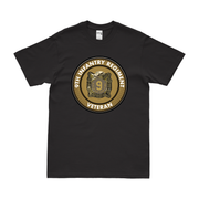 9th Infantry Regiment Veteran Emblem T-Shirt Tactically Acquired Black Clean Small