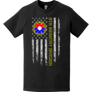 9th Infantry Division (9th ID) American Flag T-Shirt Tactically Acquired   