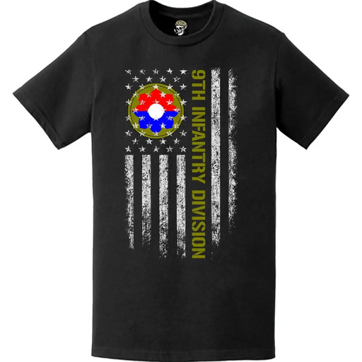 9th Infantry Division (9th ID) American Flag T-Shirt Tactically Acquired   