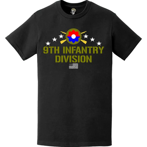 9th Infantry Division (9th ID) Crossed Infantry Rifles T-Shirt Tactically Acquired   