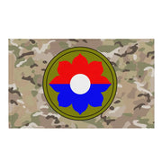 9th Infantry Division (9th ID) SSI Indoor Wall Flag Tactically Acquired Default Title  