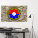 9th Infantry Division (9th ID) SSI Indoor Wall Flag Tactically Acquired   