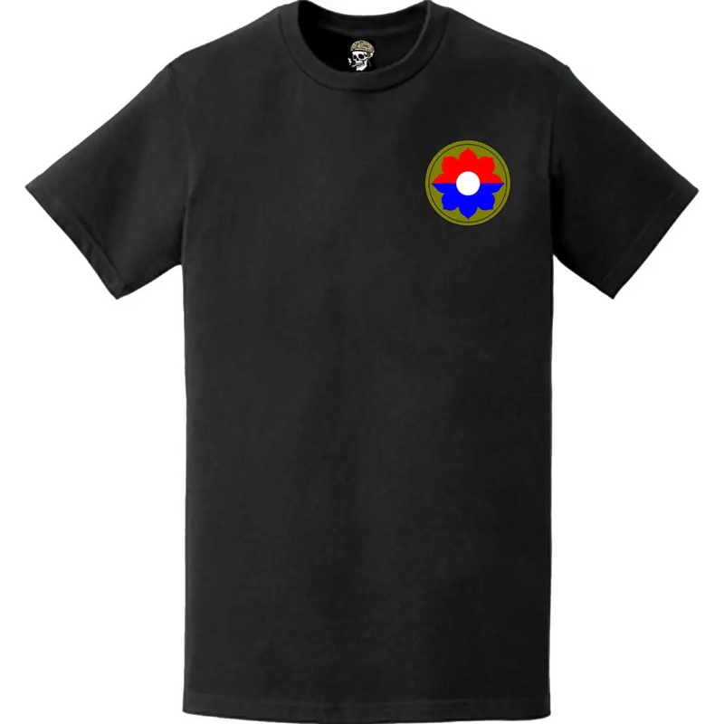 9th Infantry Division (9th ID) SSI Logo Left Chest T-Shirt