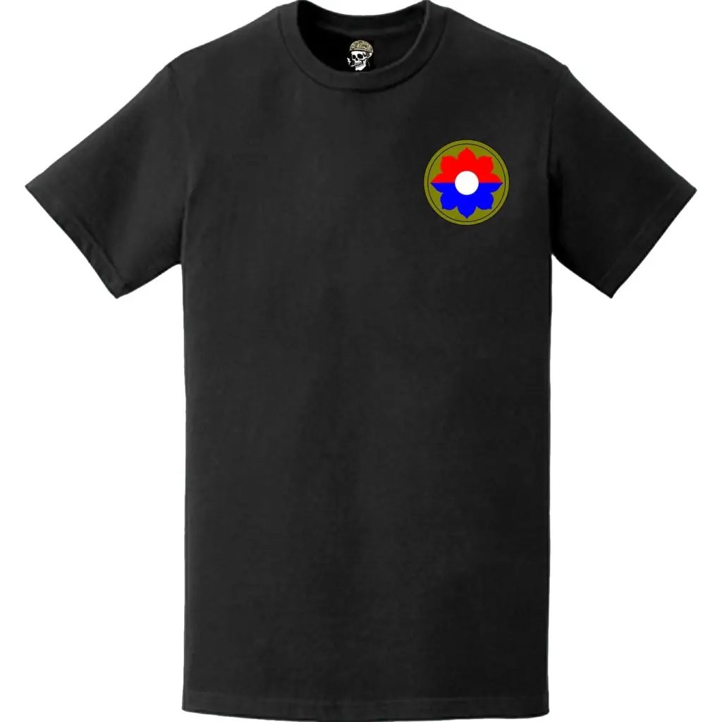 9th Infantry Division (9th ID) SSI Logo Left Chest T-Shirt Tactically Acquired   