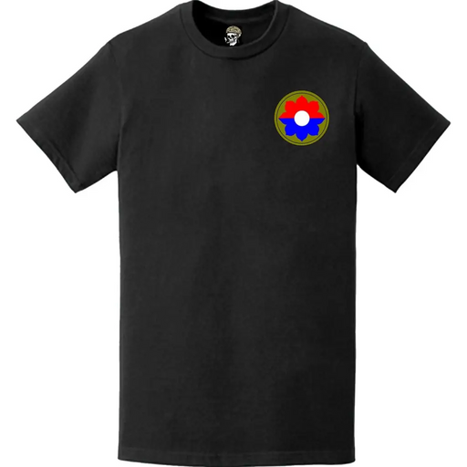 9th Infantry Division (9th ID) SSI Logo Left Chest T-Shirt Tactically Acquired   